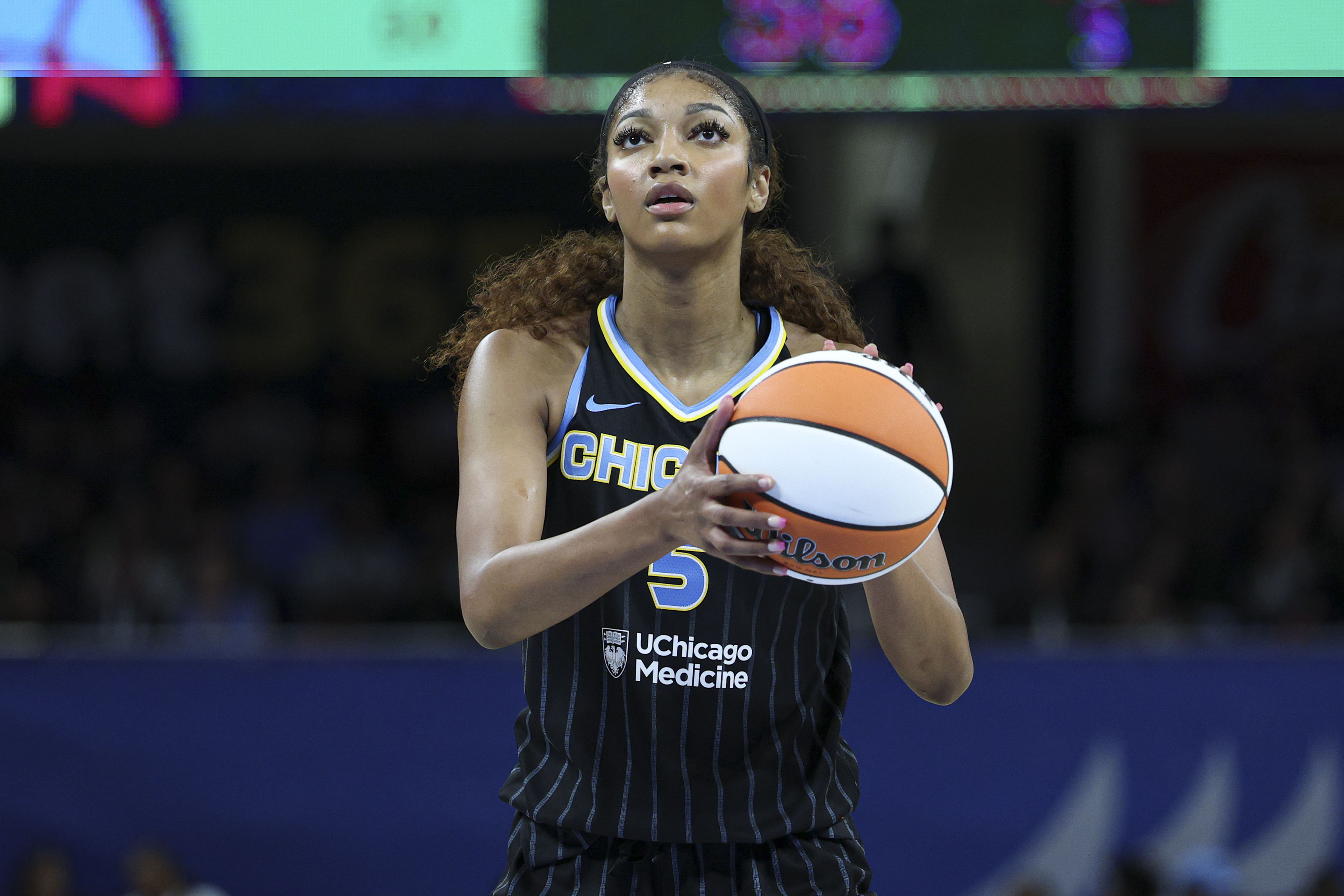 Angel Reese and Chicago Sky make history in loss to Liberty. (Photo: IMAGN)